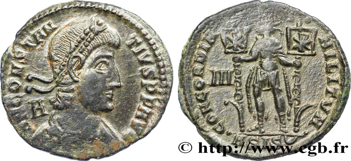 VETRANIO for CONSTANTIUS II Maiorina, (MB, Æ 2) AU
