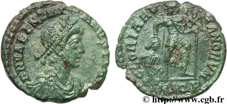 VALENTINIANUS II Nummus, (PB, Æ 3) VZ