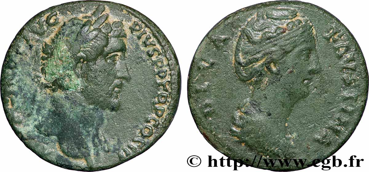 ANTONIN LE PIEUX Sesterce TTB