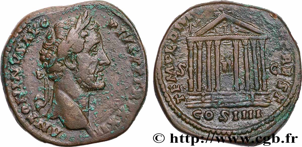 ANTONIN LE PIEUX Sesterce TTB