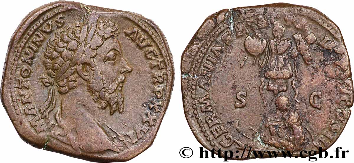 MARC AURÈLE Sesterce TTB/TB+