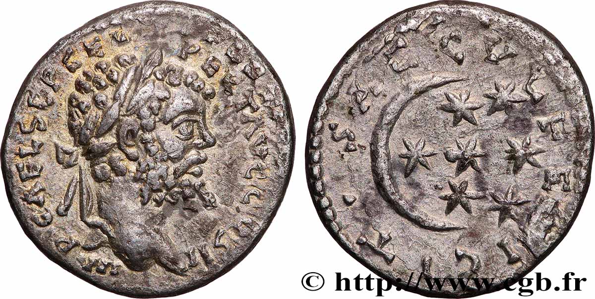 SEPTIME SÉVÈRE Denier TTB+