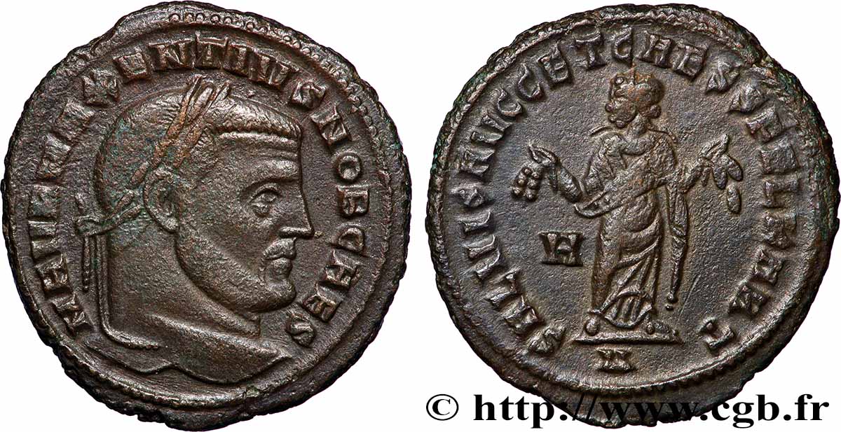 MAXENTIUS Follis ou nummus AU