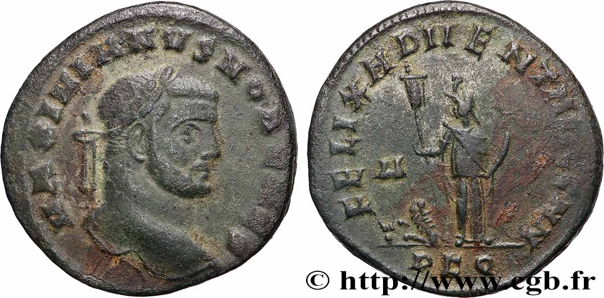 GALÈRE Follis ou nummus TTB