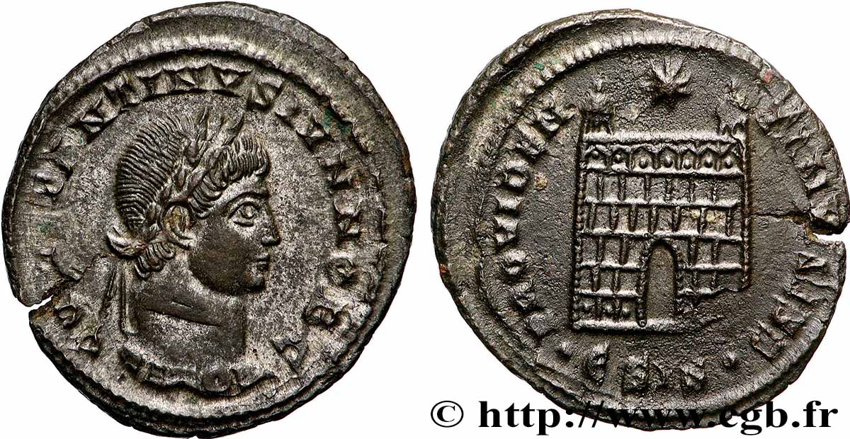 CONSTANTINE II Centenionalis ou nummus AU