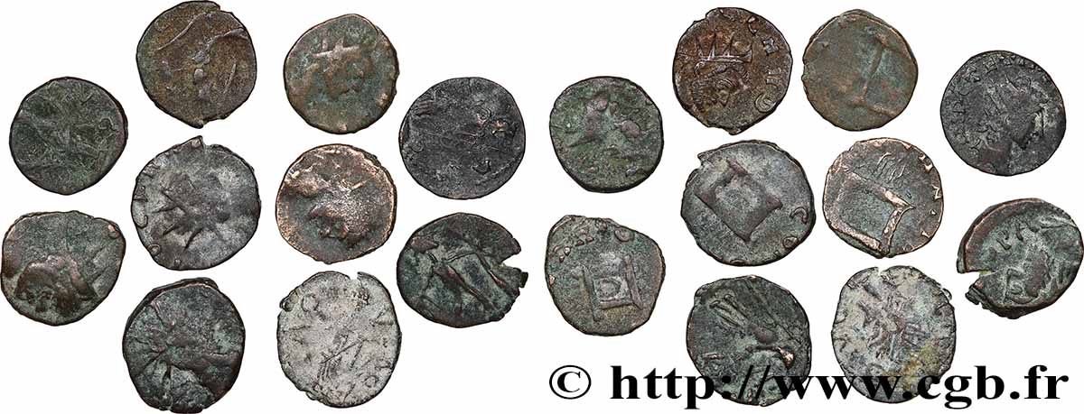 LOTS Lots de 10 monnaies lot