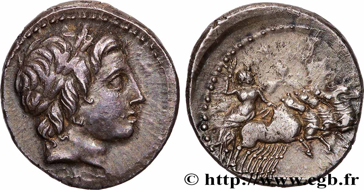 RÉPUBLIQUE ROMAINE - ANONYME Denier TTB+