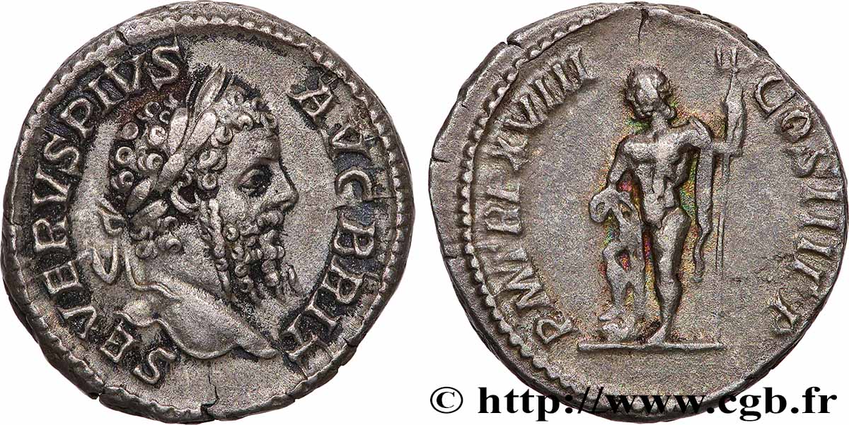 SEPTIMIO SEVERO Denier MBC+