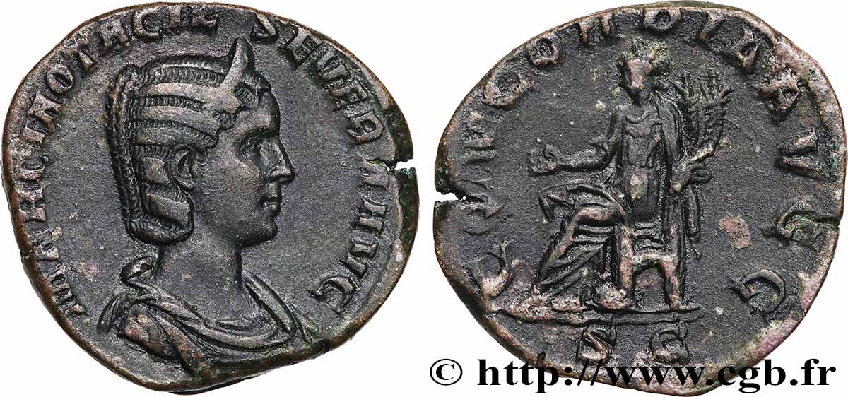 OTACILIA SEVERA Sesterce MBC+