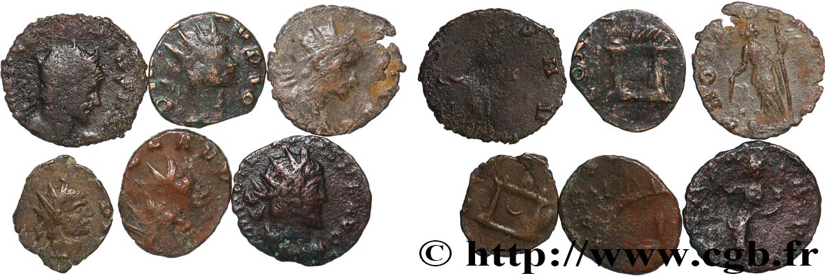 LOTS Lots de 6 monnaies lot