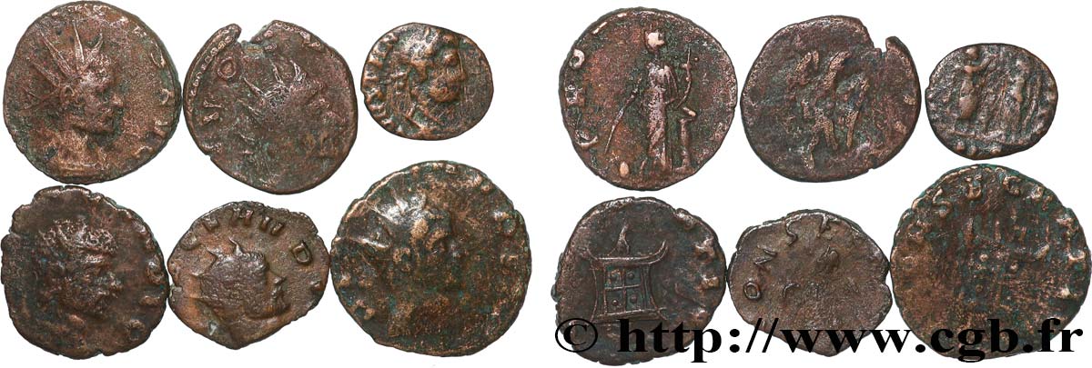 LOTS Lots de 6 monnaies lot