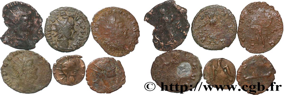 LOTS Lots de 6 monnaies lot