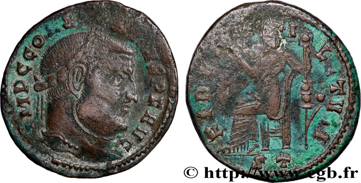 CONSTANCE Ier CHLORE Follis ou nummus TB+