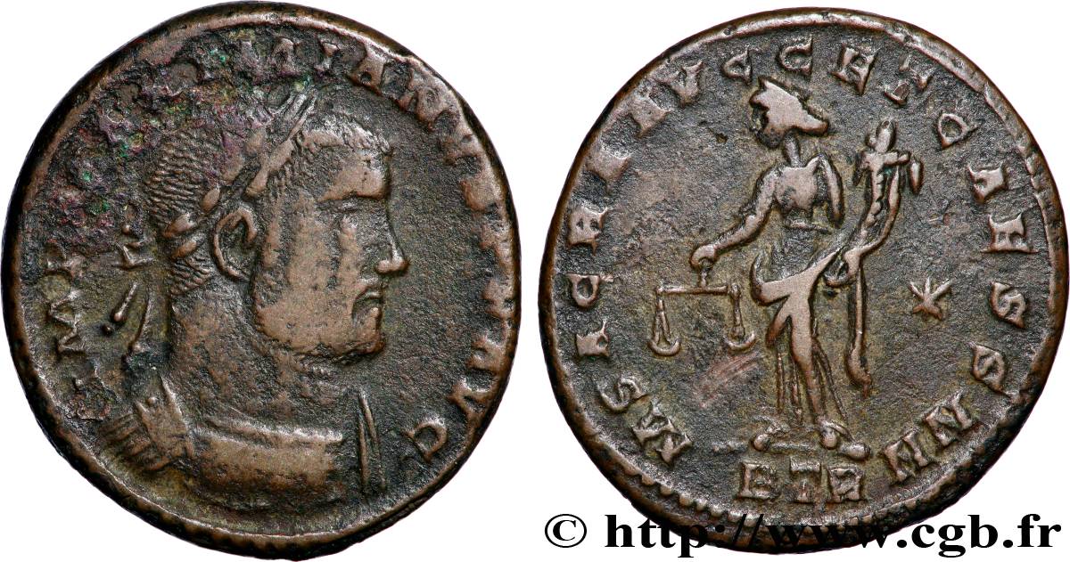 MAXIMIANUS HERCULIUS Follis ou nummus VF