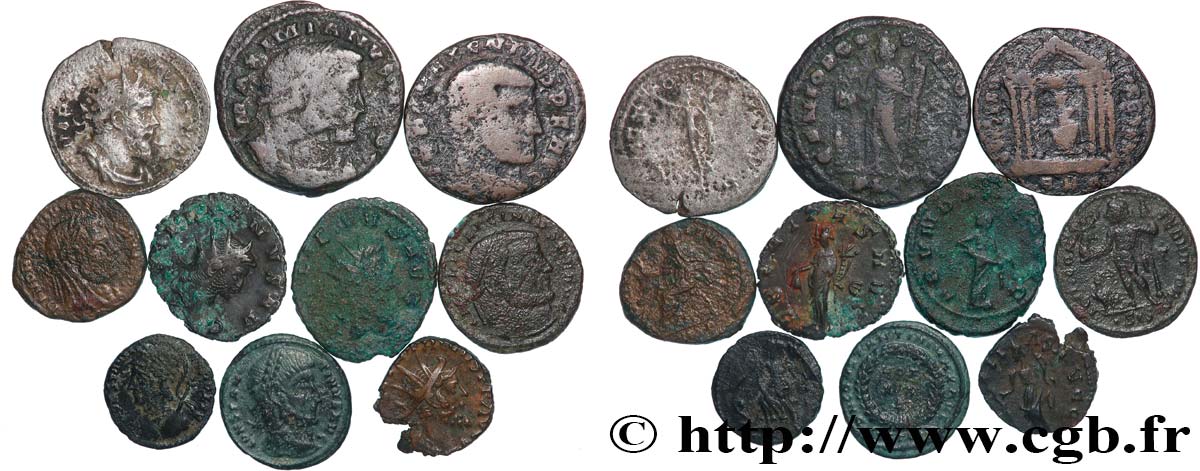 LOTS Lots de 10 monnaies lot