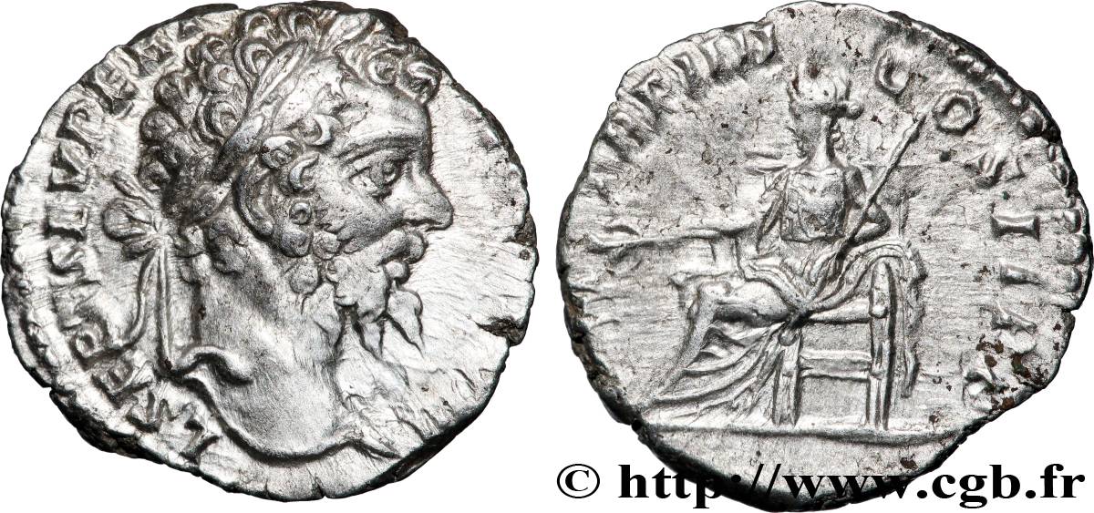 SEPTIME SÉVÈRE Denier TTB+