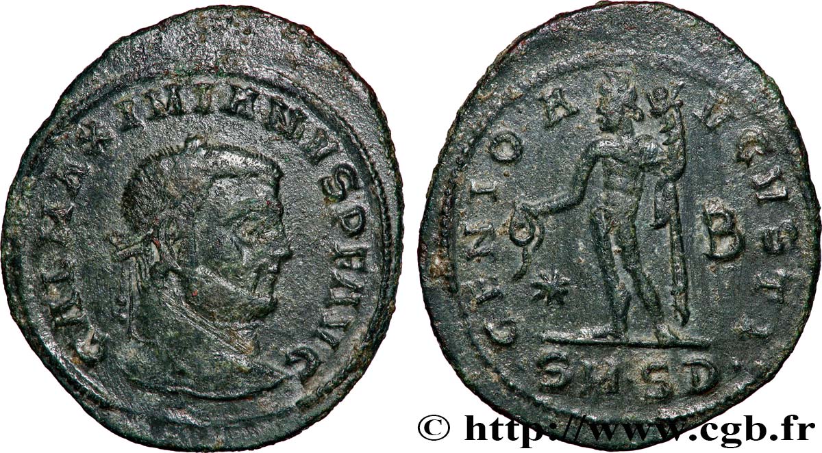GALERIUS Follis ou nummus XF