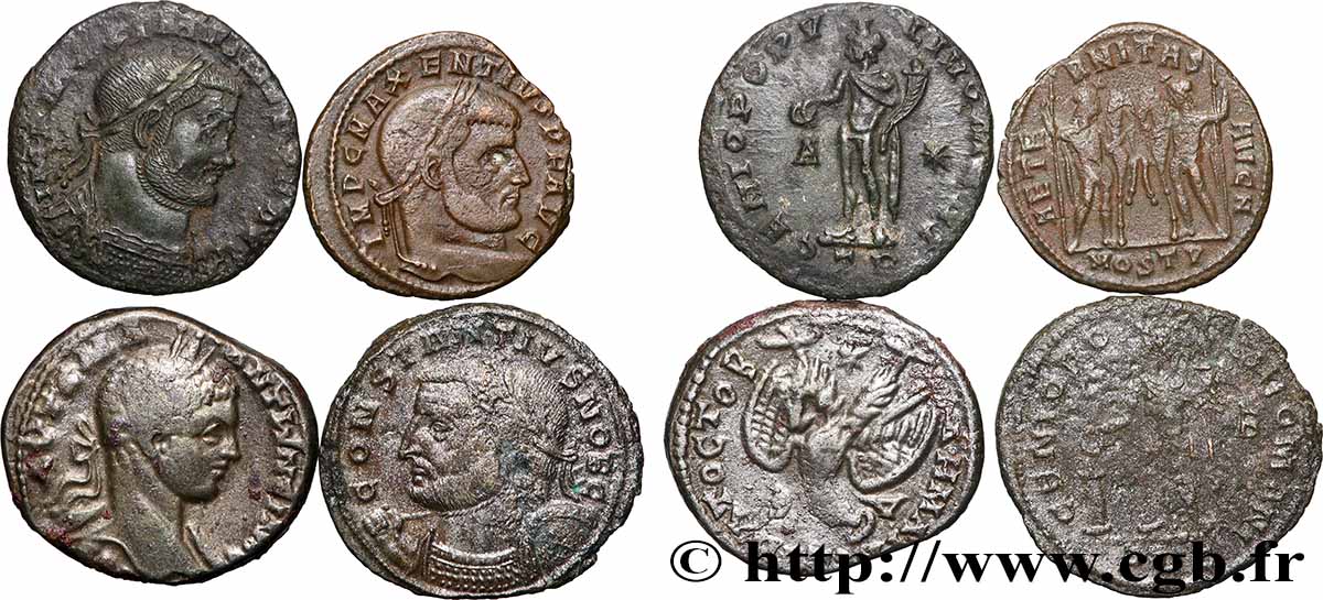 LOTS Lots de 4 monnaies lot