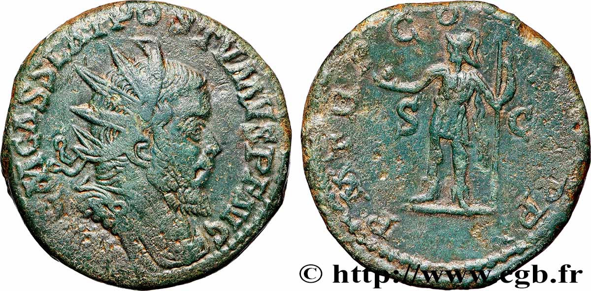 POSTUMUS Double sesterce VF