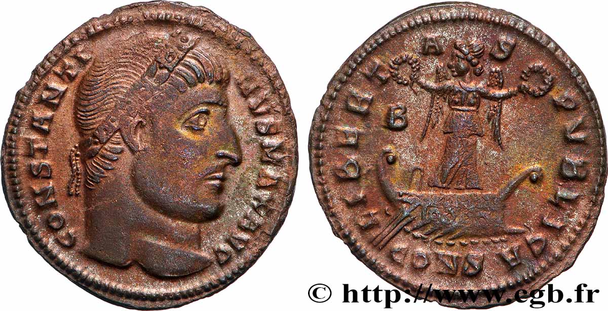 CONSTANTINE I THE GREAT Centenionalis ou nummus AU