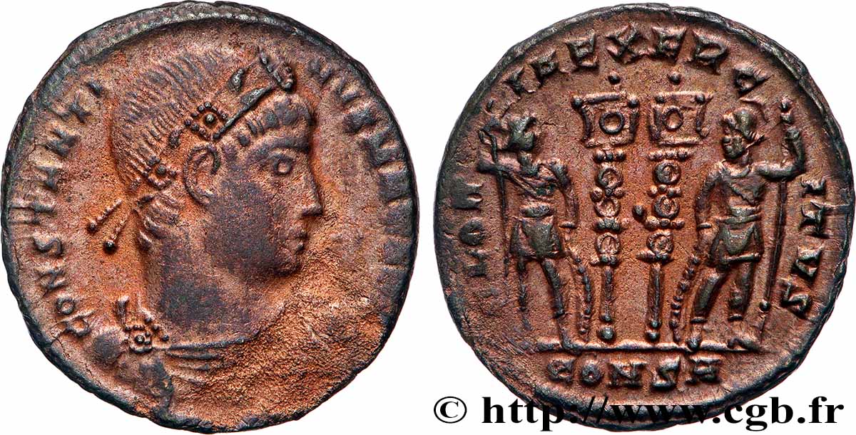 CONSTANTINE I THE GREAT Centenionalis ou nummus AU