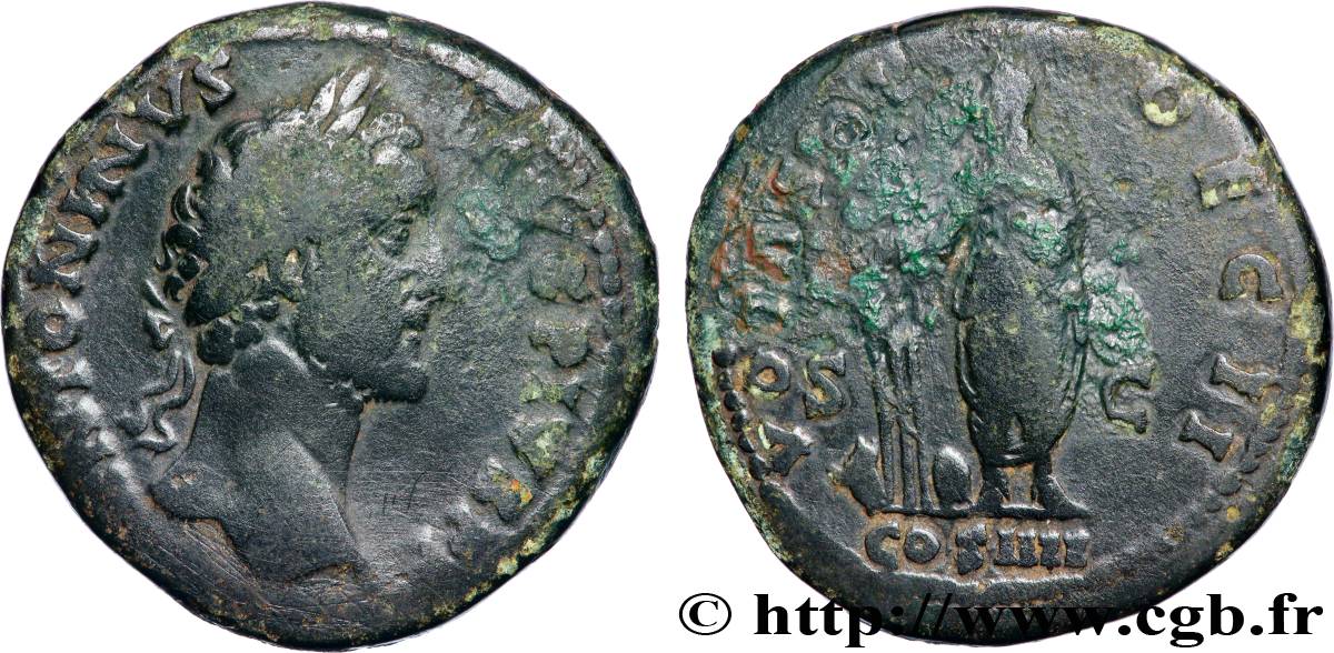 ANTONIN LE PIEUX Sesterce TB+