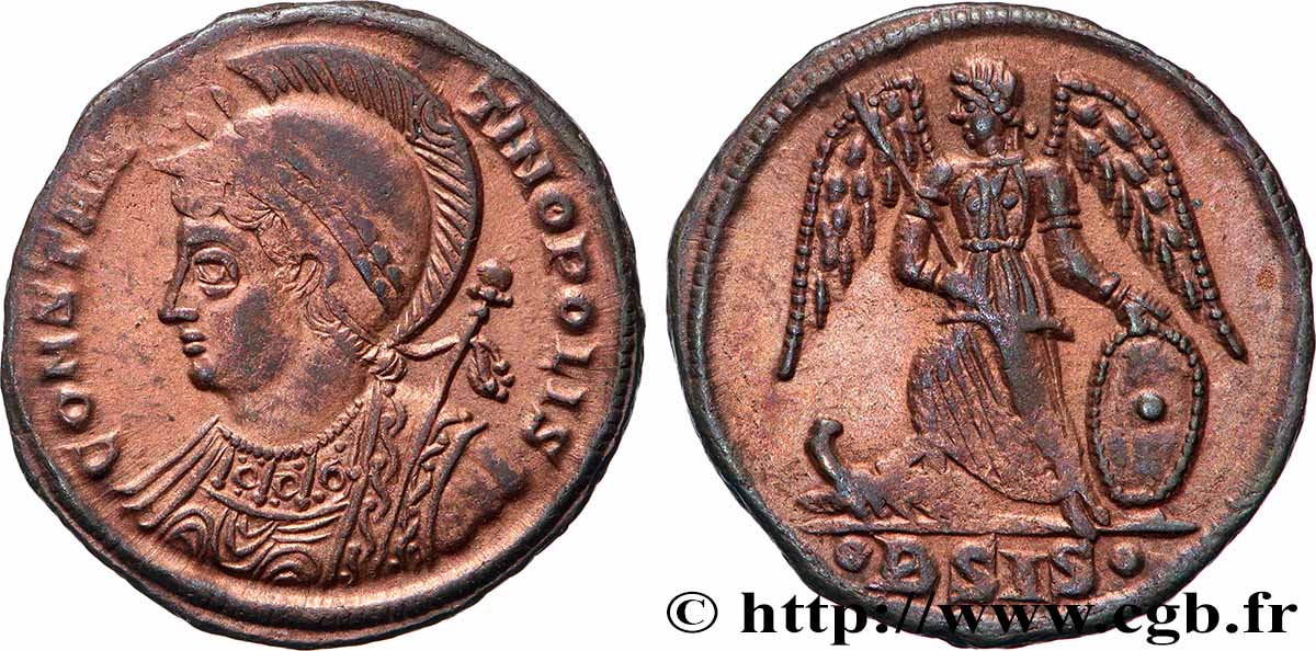 CONSTANTINOPOLI Centenionalis ou nummus SPL