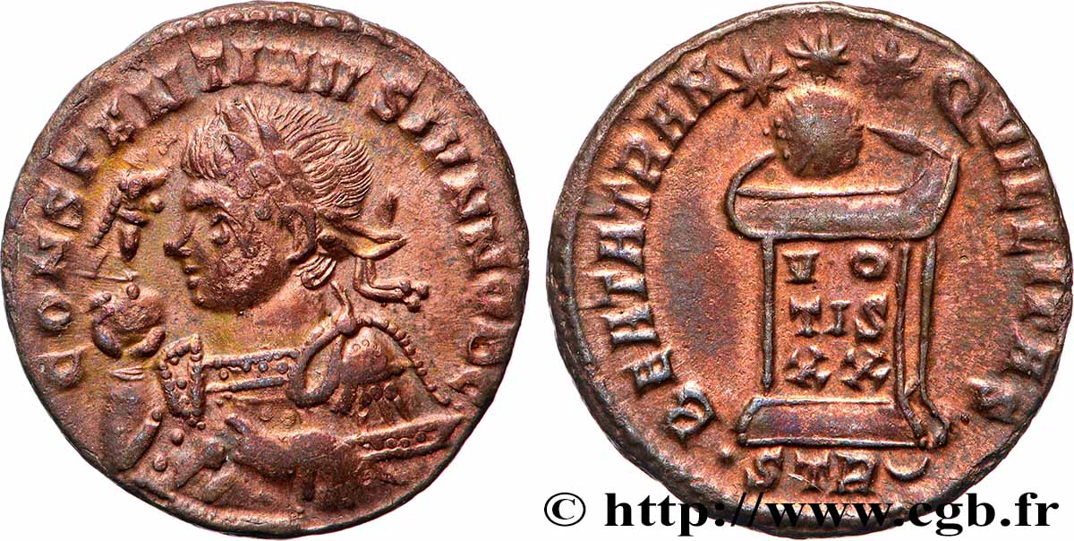COSTANTINO II Centenionalis ou nummus q.SPL