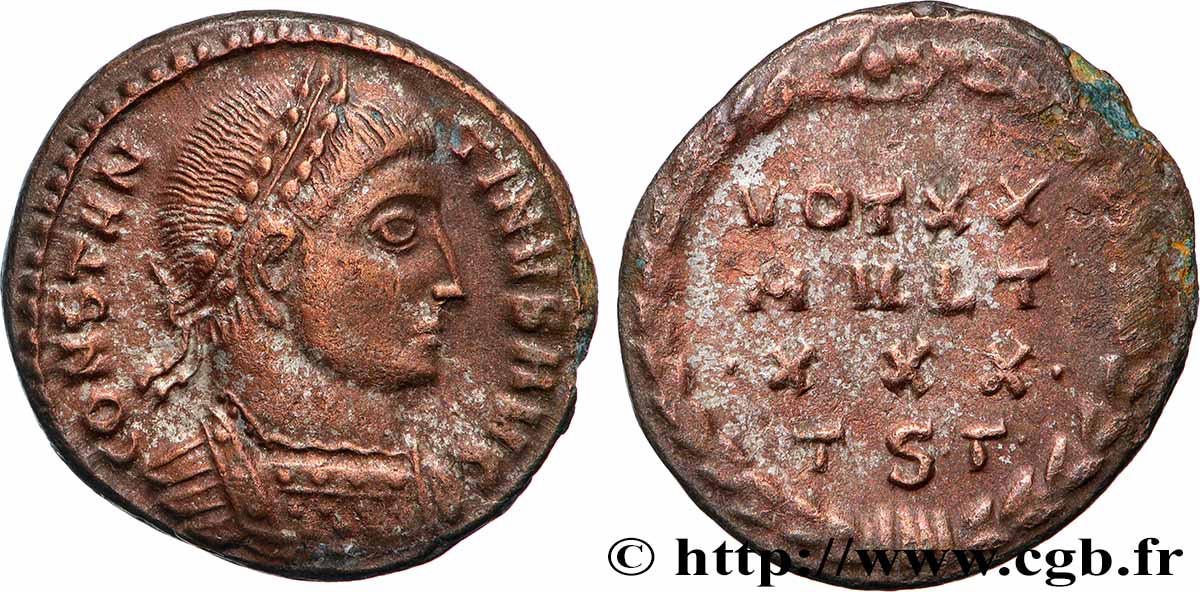 CONSTANTINE I THE GREAT Centenionalis ou nummus AU
