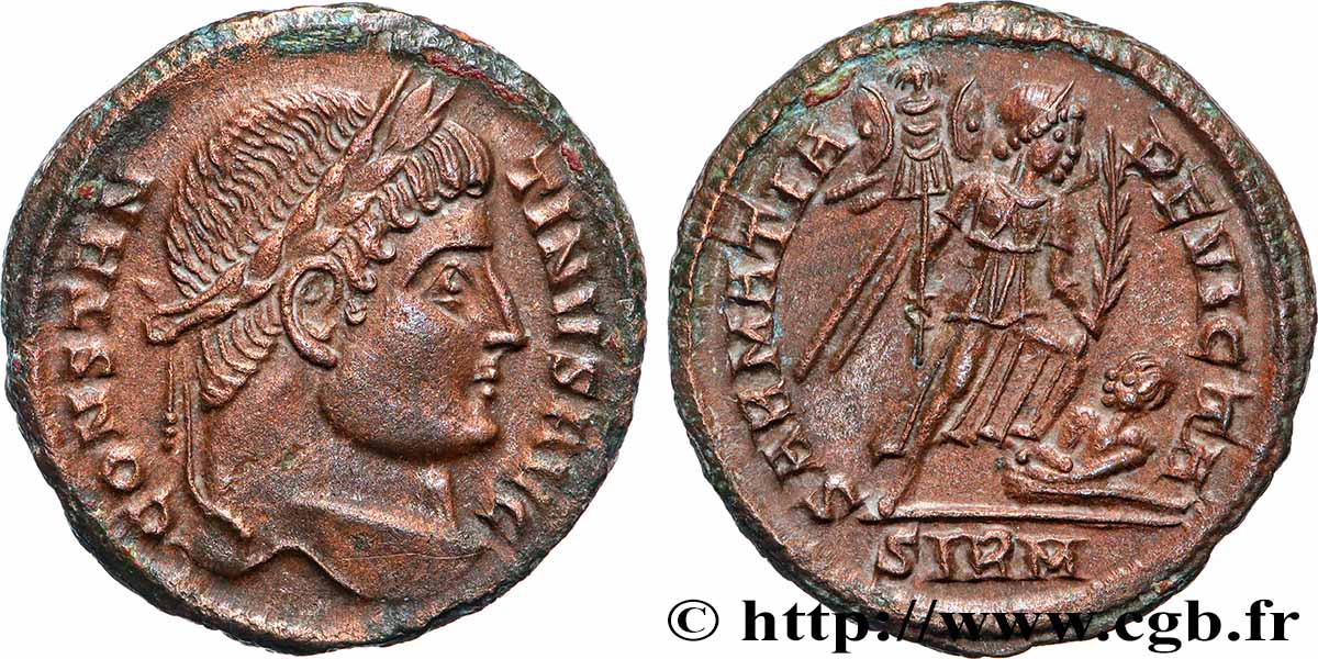 CONSTANTINE I THE GREAT Centenionalis ou nummus AU/AU