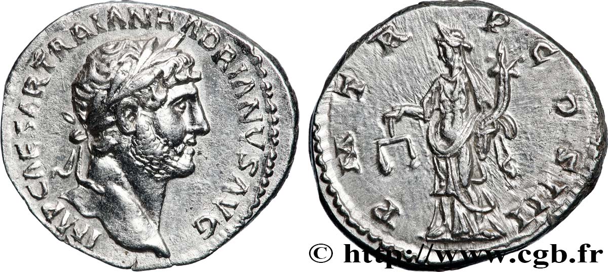 HADRIAN Denier MS