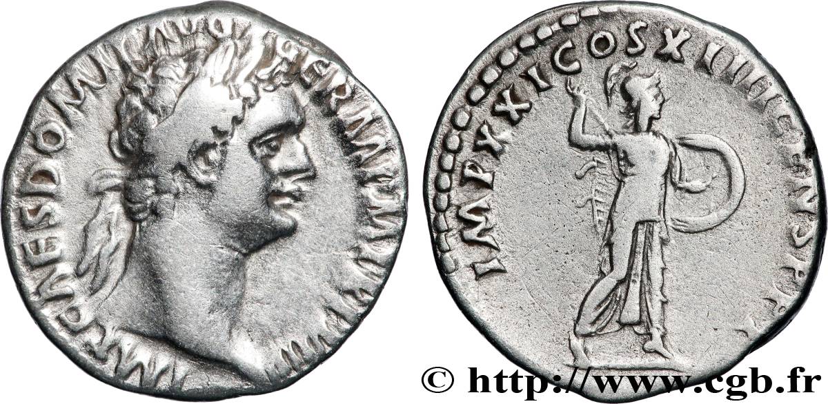 DOMITIANUS Denier AU/XF