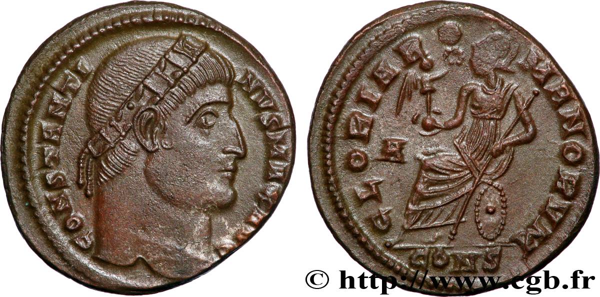 CONSTANTIN Ier LE GRAND Centenionalis ou nummus SPL/SUP