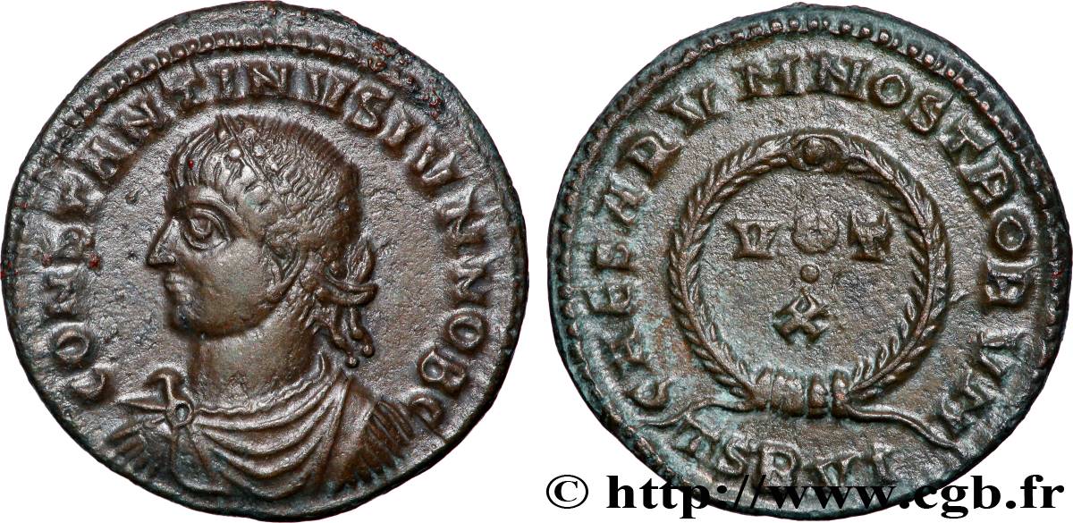 CONSTANTINE II Centenionalis ou nummus AU