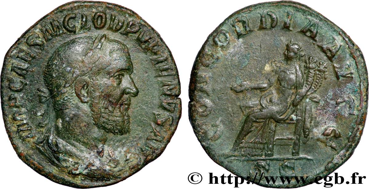 PUPIENUS Sesterce XF