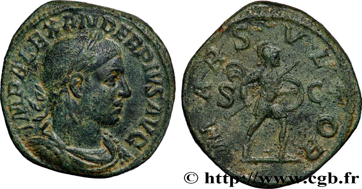 ALEXANDRE SÉVÈRE Sesterce TTB