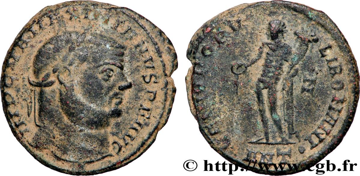 MAXIMIANUS HERCULIUS Follis ou nummus XF