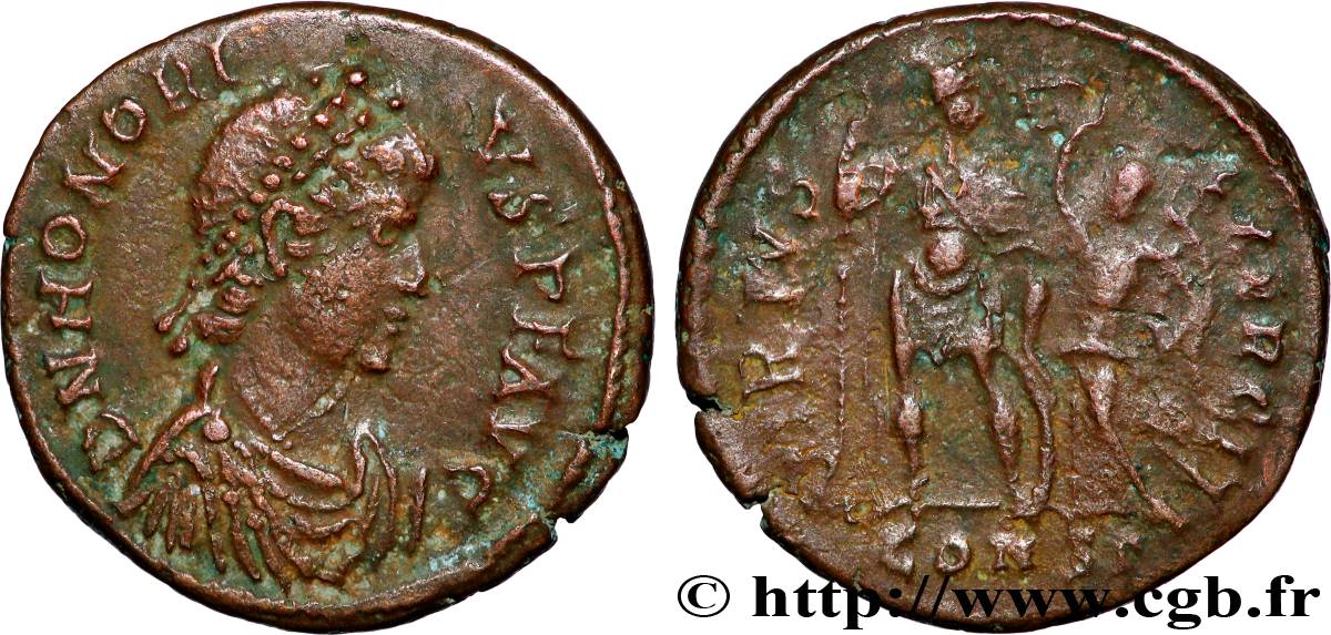 HONORIUS Nummus XF/VF