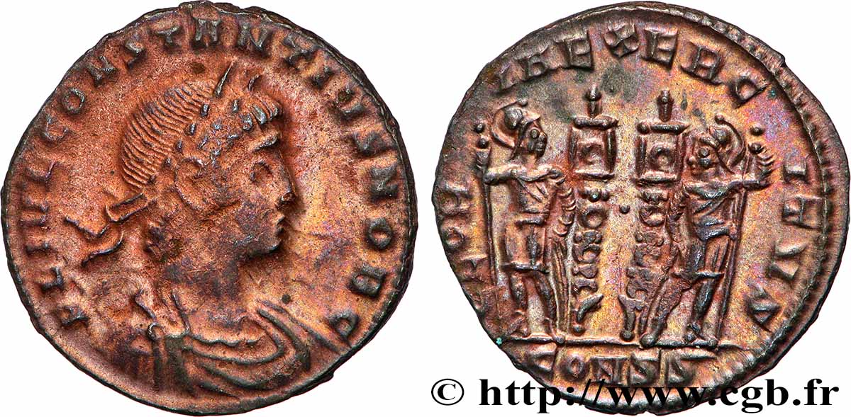 COSTANZO II Centenionalis ou nummus BB/SPL