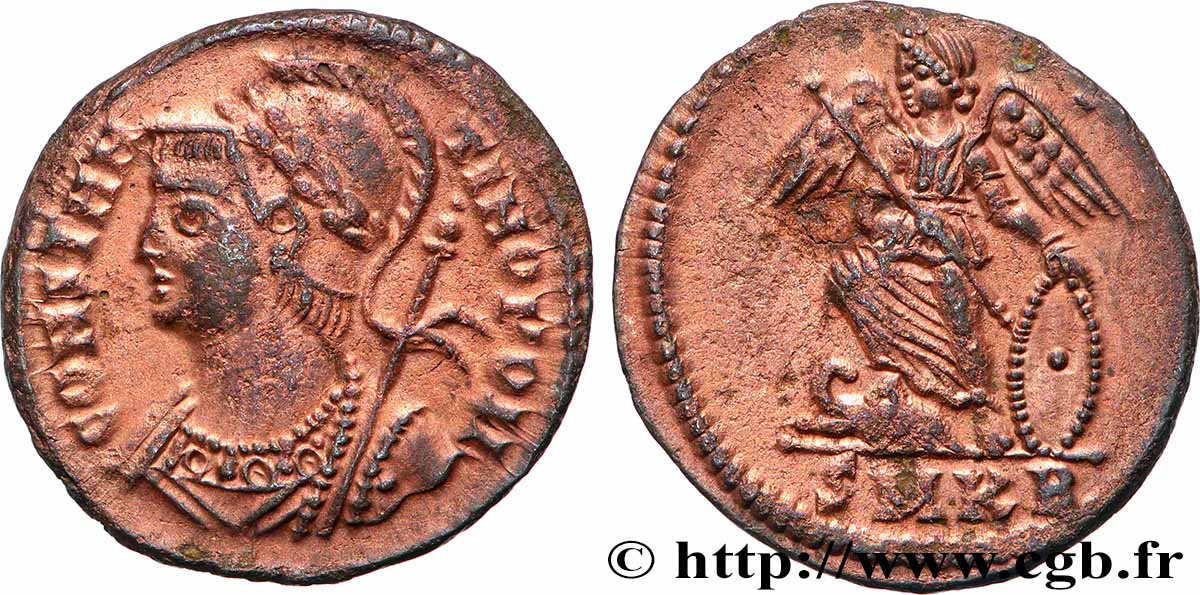 CONSTANTINOPOLI Centenionalis ou nummus q.SPL