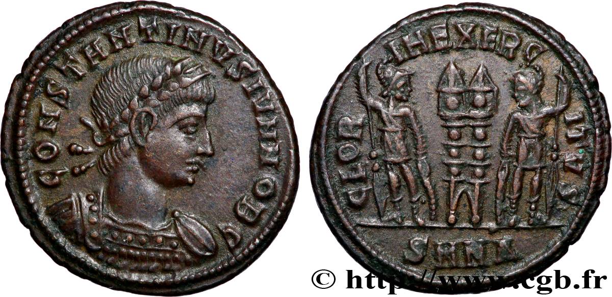 CONSTANTINO II Centenionalis ou nummus EBC