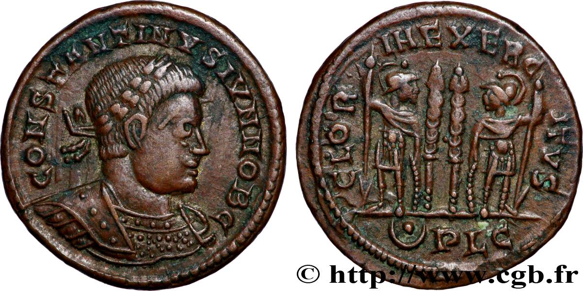 CONSTANTINE II Centenionalis ou nummus AU
