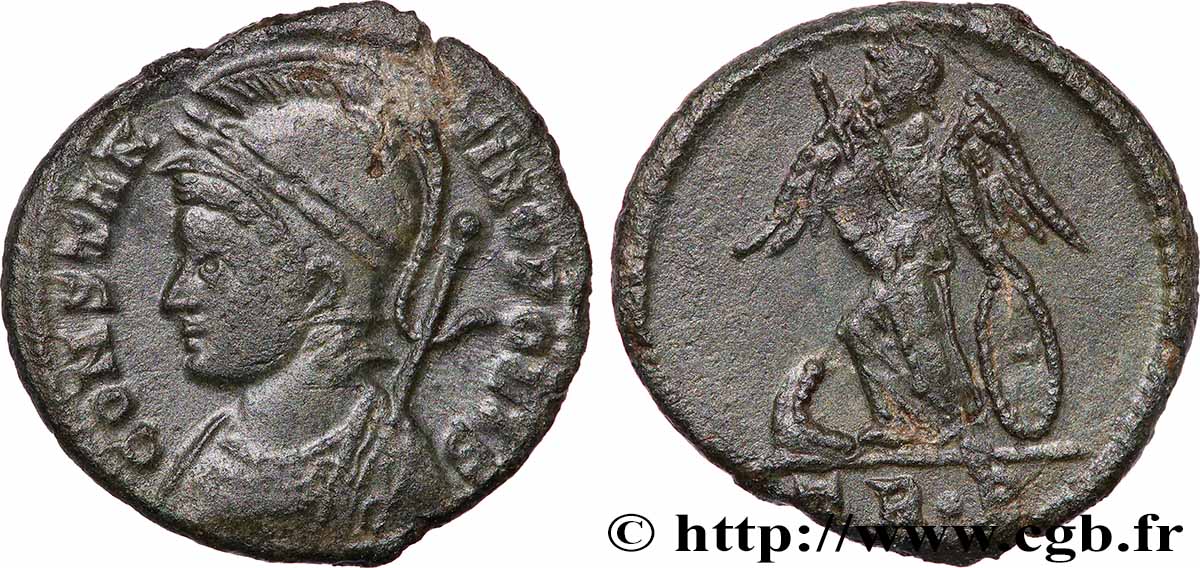 CONSTANTINOPEL Centenionalis ou nummus fVZ