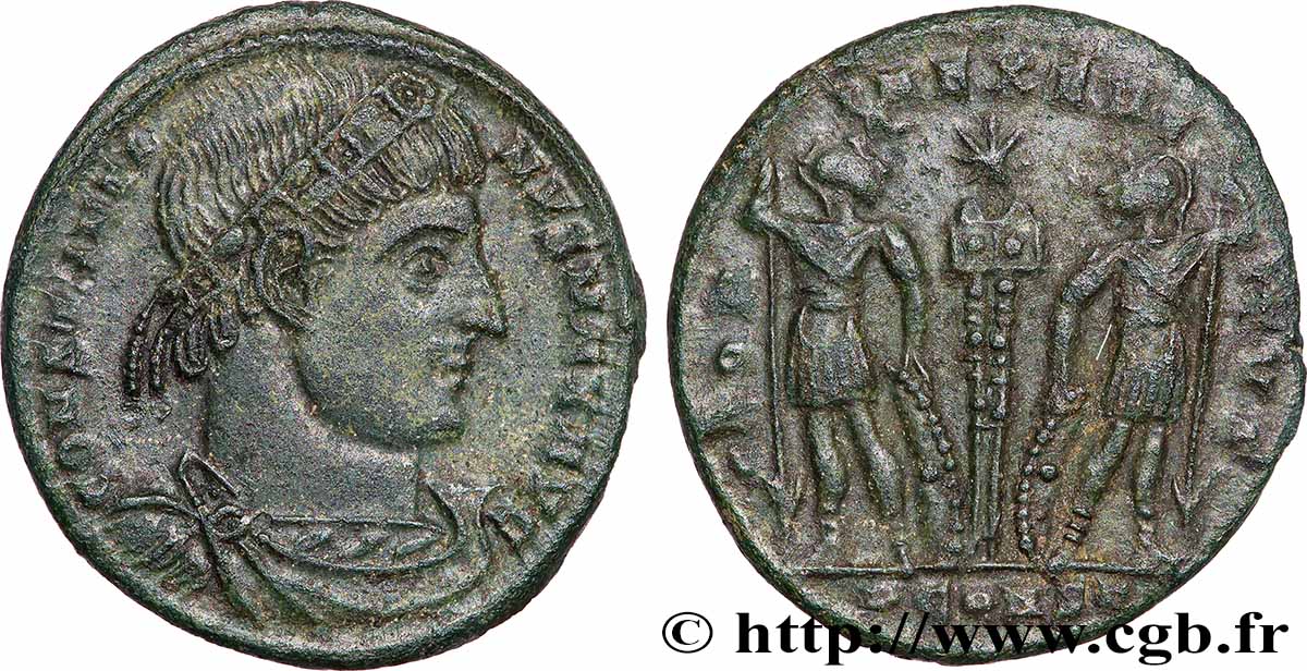 CONSTANTIN Ier LE GRAND Centenionalis ou nummus TTB+