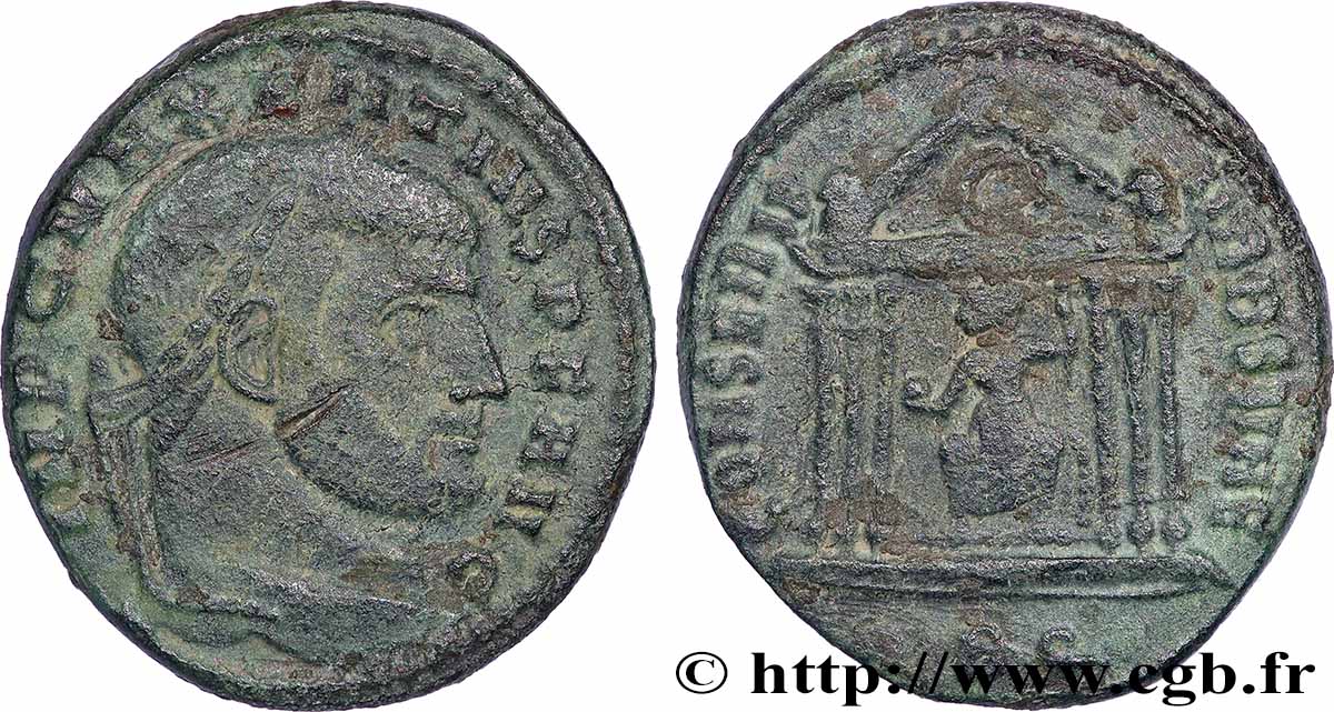 MAXENTIUS Follis ou nummus SS