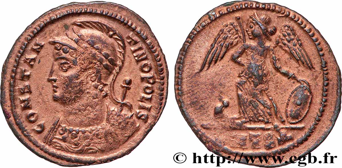 CONSTANTINOPOLIS Centenionalis ou nummus AU