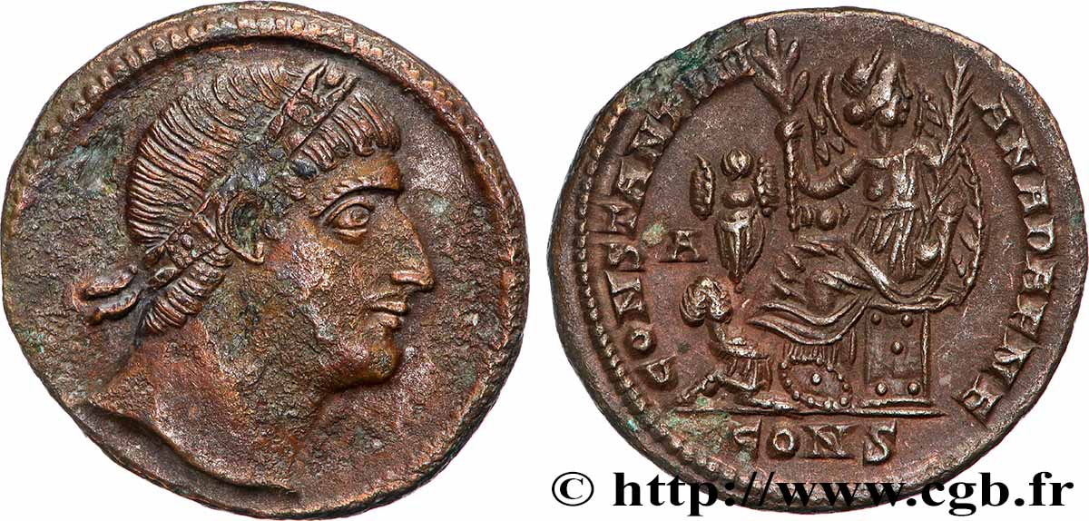 CONSTANTINE I THE GREAT Centenionalis ou nummus AU