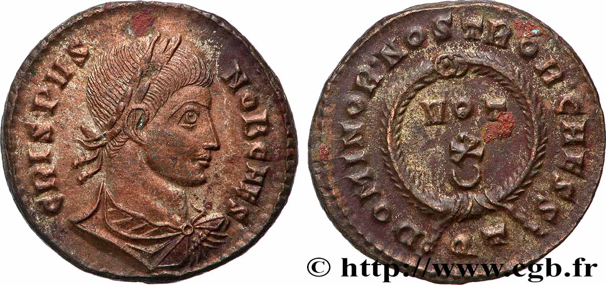 CRISPUS Centenionalis ou nummus TTB+