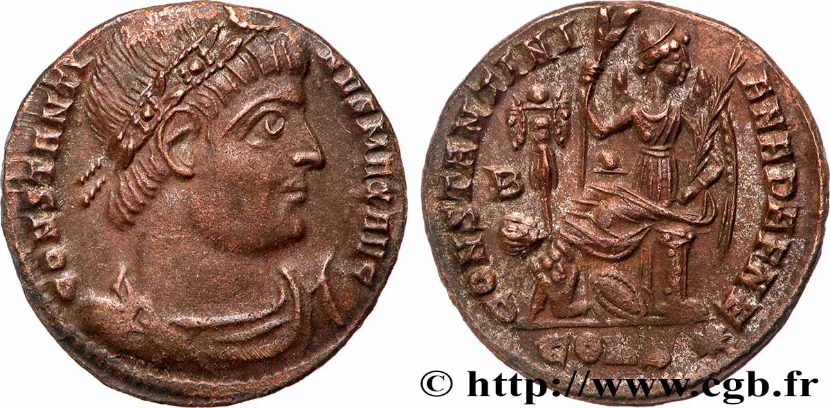 CONSTANTINE I THE GREAT Centenionalis ou nummus AU