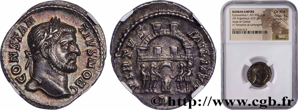 CONSTANTIUS I Argenteus AU
